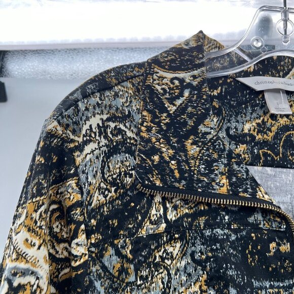 Christopher & Banks Women's Full Zip Jacket Multicolor Print Size Large - Picture 4 of 9